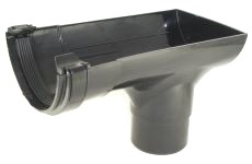 Guttering Part - 112mm UPVC Gutter Stopend Outlet